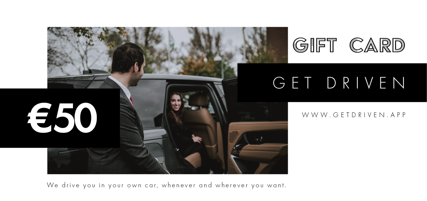 Get Driven Gift Card €50